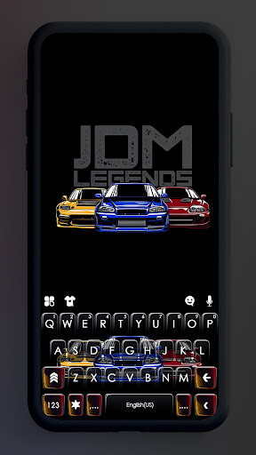 Android application Cool JDM Sports Car Keyboard B screenshort