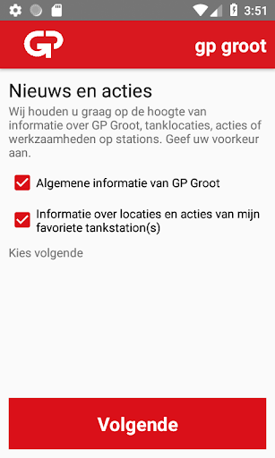 GP Groot tanklocatie app Screen 2