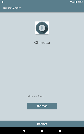 Decide Your Own Dinner Screen 3