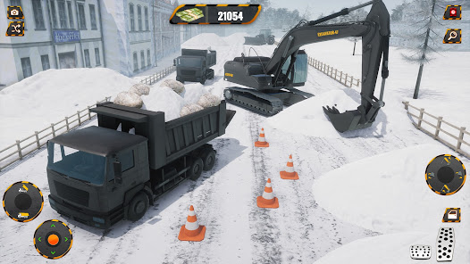 Snow Excavator: Crane Game 1.0.7 APK + Mod (Free purchase) for Android