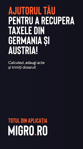 Android application MIGRO.RO - Taxe din Germania screenshort