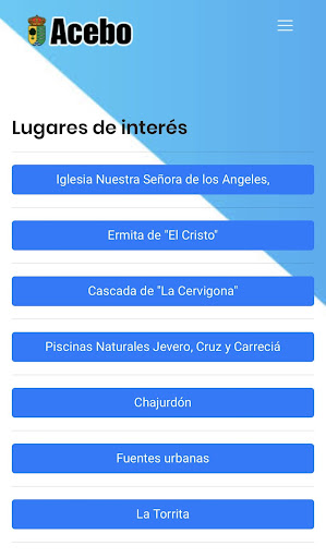 Acebo Turismo. Screen 3