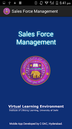 Android application Sales Force Management screenshort