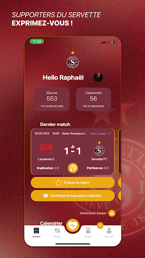 Android application IQ Servette screenshort