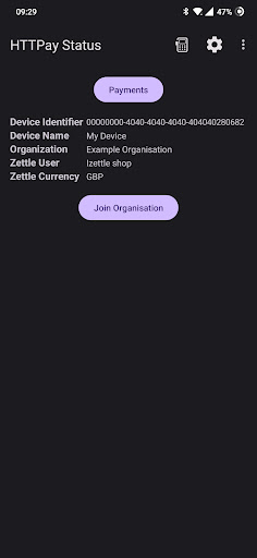 Android application HTTPay screenshort