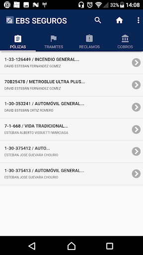 EBS SEGUROS Screen 2
