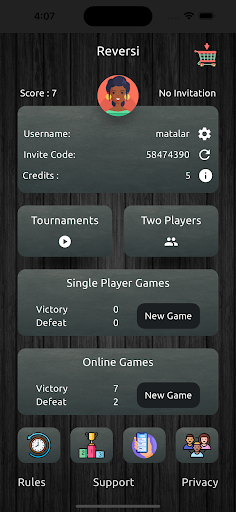 Android application Reversi E screenshort