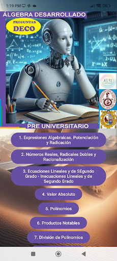 Álgebra Desarrollado Screen 2