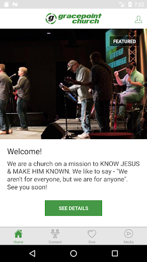 Android application GracePoint Wichita screenshort