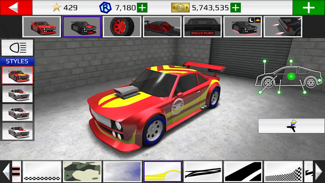 Rally Fury - Balap Mobil Reli 1.112 APK + Mod (Unlimited money) untuk android