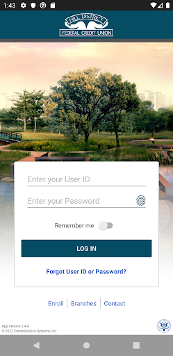 Android application Hill District FCU screenshort