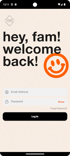 Android application Favor App: Official Famcard QR screenshort
