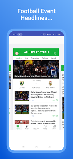 Live Football App  Live Statistics  Live Score
