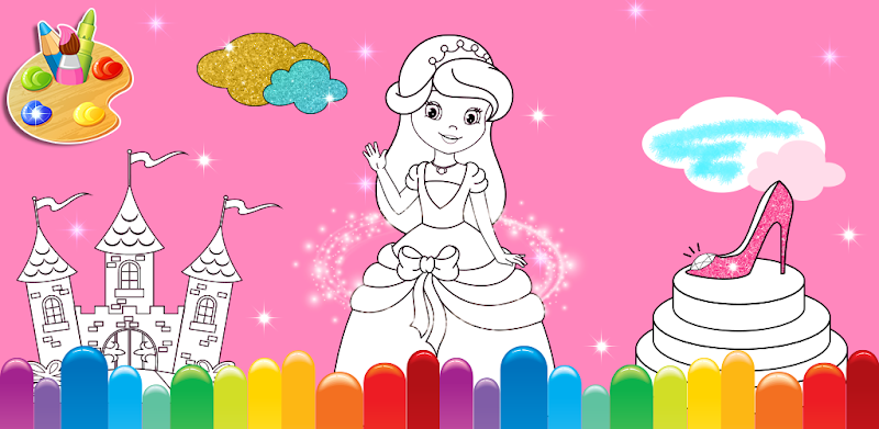 prinsessefarging for barn