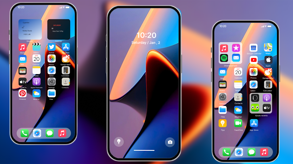 #2. iPhone 14 Pro Theme & Launcher (Android) 게시자: Volunteerx 360