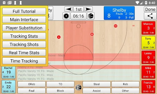 Basketball Stat Tracker Live