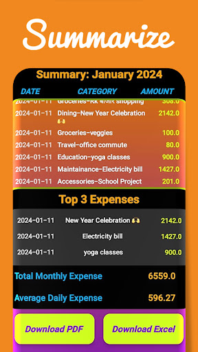 FrugalFox Expense Tracker Screen 3