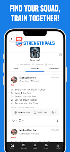 StrengthPals Workout Tracker