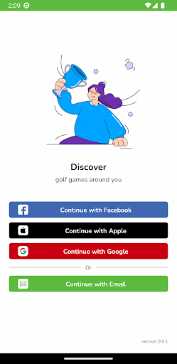Android application KakiGolf screenshort