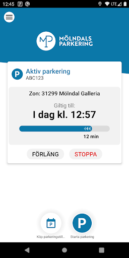 Android application Mölndal P screenshort