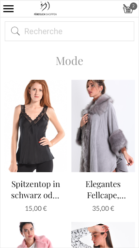 Android application FÜRSTLICH SHOPPEN screenshort