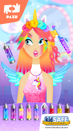 Game screenshot Girls Hair Salon Unicorn mod apk