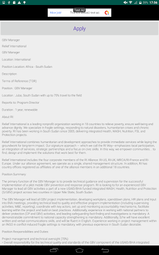 Sudan Jobs, Jobs in Sudan Screen 2