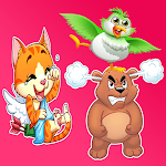 Cover Image of ダウンロード cute cartoon stickers  APK
