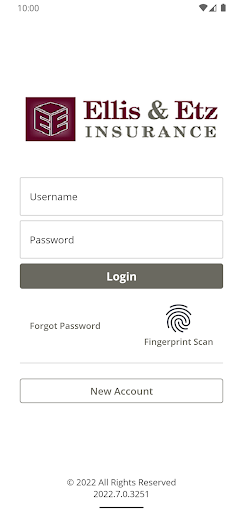Android application Ellis & Etz Insurance Mobile screenshort