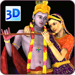 Cover Image of Herunterladen 3D Radha Krishna Live Wallpape  APK