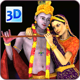 3D Radha Krishna Live Wallpaper icon