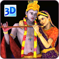 3D Radha Krishna Live Wallpaper