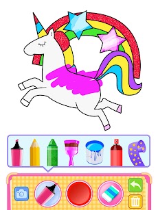 Unicorn Coloring Drawing Gamesのおすすめ画像3