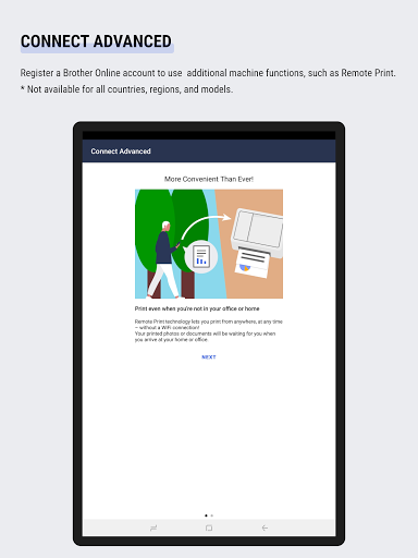 Screenshot of Brother Mobile Connect