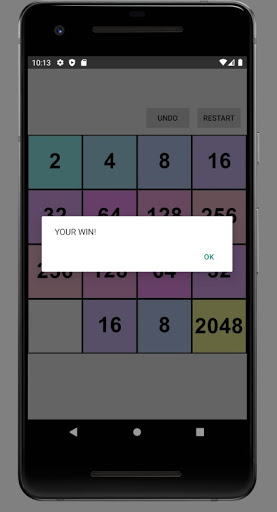 Very Simple 2048 Game Screen 2