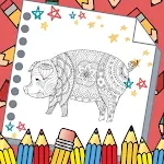 Cover Image of ダウンロード Pig Mandala Coloring Game  APK