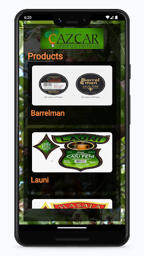 Android application Cazcar screenshort