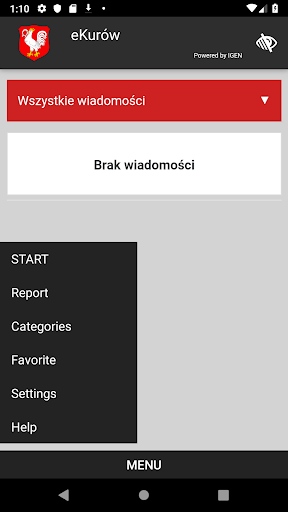 Android application eKurów screenshort