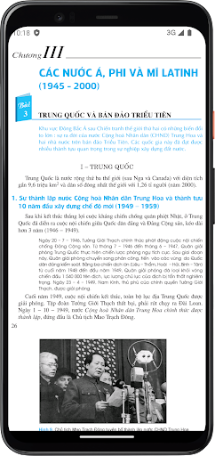 Android application Lịch sử Lớp12 - Nâng cao screenshort
