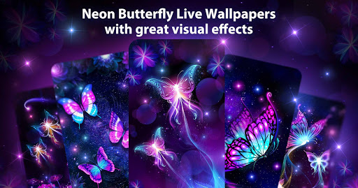 Download Neon Purple Butterfly Live Wallpapers Free for Android - Neon Purple  Butterfly Live Wallpapers APK Download 