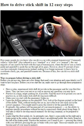 How to Drive a Car ekran görüntüsü