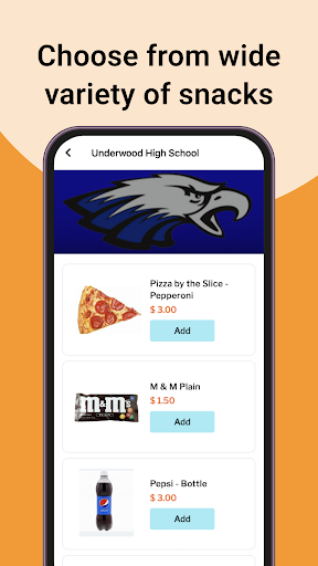 Snack Shack App Screen 2