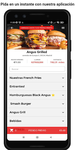 Android application Angus Grill screenshort
