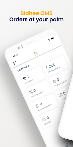 Android application Bidhee OMS screenshort