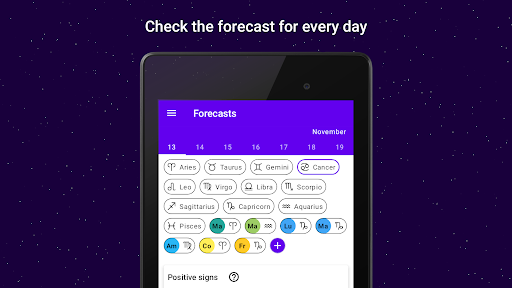 Screenshot of Horoscope