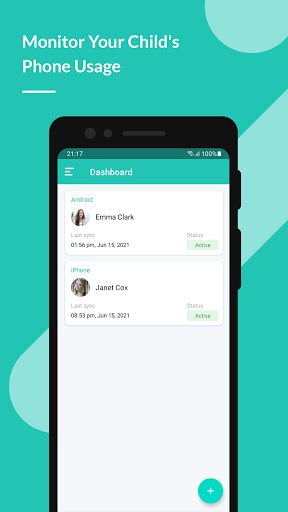 Android application TeenOrbit - Parent Portal screenshort