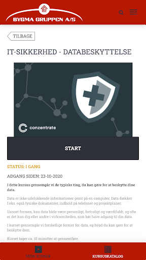 Bygma Læringsportal Screen 3