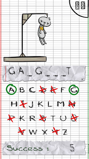 The Hangman Game : Scrawls Screen 2