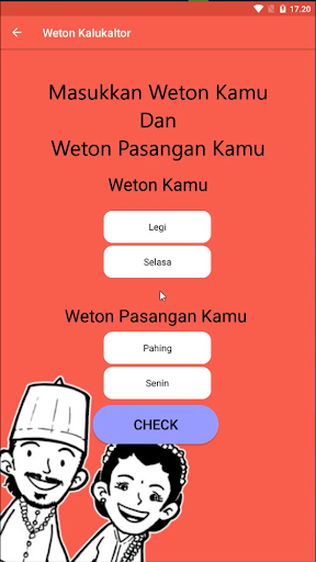 Kalkulator Weton Jodoh Screen 2