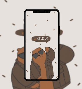 Cute Bear Cartoon Wallpaper Screenshot